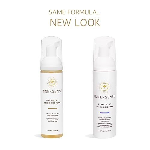 INNERSENSE Organic Beauty - Natural I Create Lift Volumizing Foam | Non-Toxic, Cruelty-Free, Clean Haircare (NEW Packaging, 6 fl oz | 177 ml)