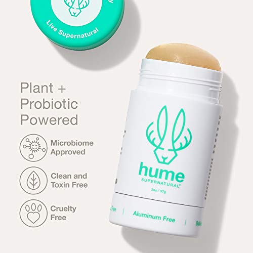 Hume Supernatural Roll On Aluminum Free Deodorant for Women & Men - Safe for Sensitive Skin - Probiotic and Plant-Based - Long-Lasting Moisture Absorbing - Clean and Effective - Desert Bloom, 1-Pack