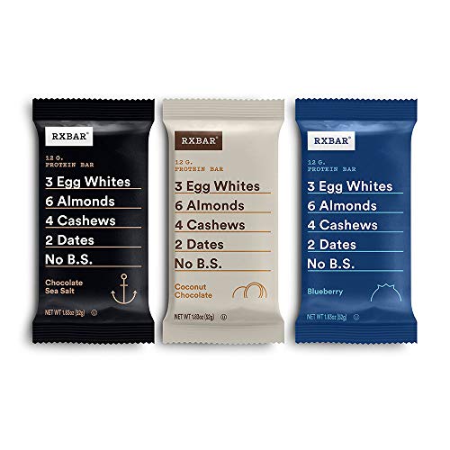 RXBAR Protein Bar, Variety Pack, 3 Flavors,1.83 Oz(Pack of 24)