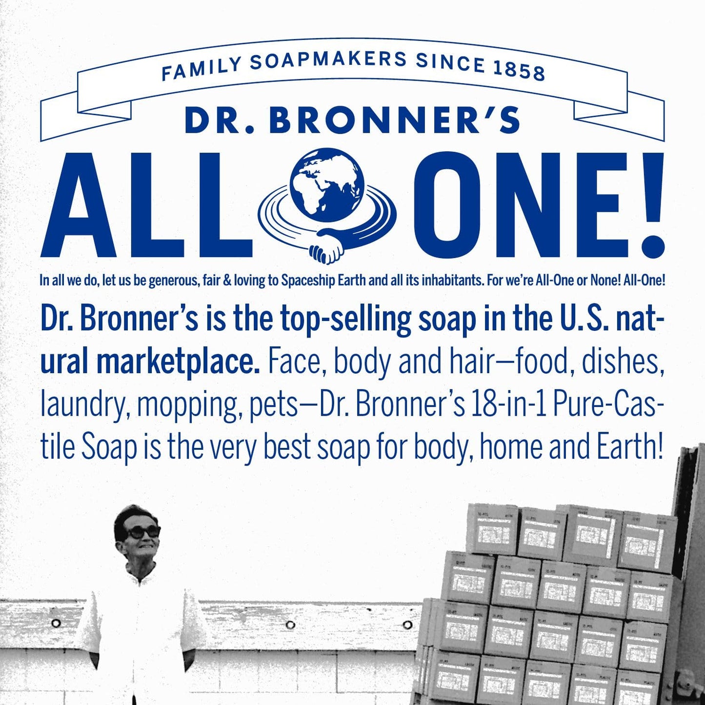 Dr. Bronner's - Pure-Castile Liquid Soap (Baby Unscented, 8 Ounce) - Made with Organic Oils, 18-in-1 Uses: Face, Hair, Laundry, Dishes, For Sensitive Skin, Babies, No Added Fragrance, Vegan, Non-GMO